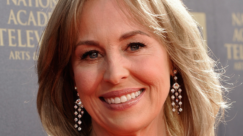 Genie Francis posing at event