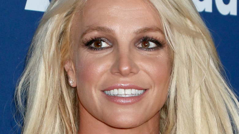 Britney Spears smiling in 2018