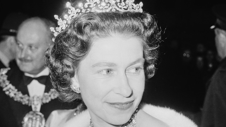 Queen Elizabeth smiling in 1964