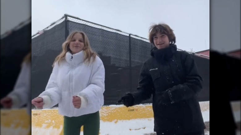 Bryn and Ace doing a TikTok dance together