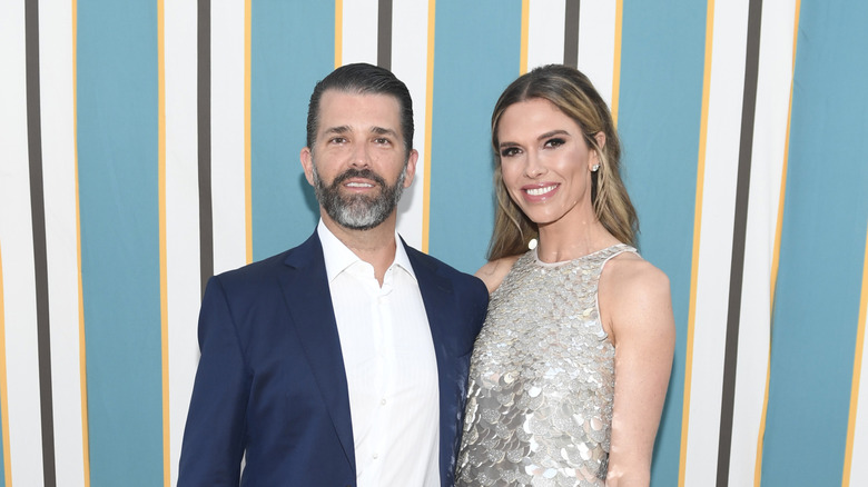 Bettina Anderson and Donald Trump Jr. posing in their finery
