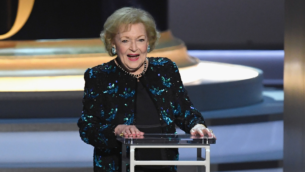 Betty White laughing