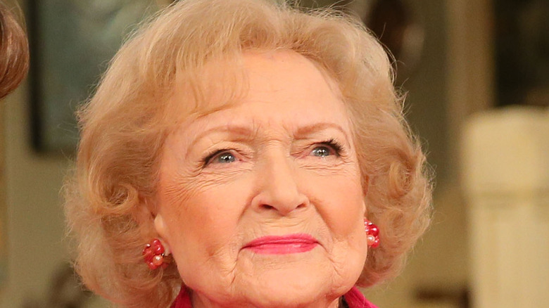 Betty White close up