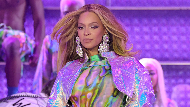 Beyonce looking ahead onstage