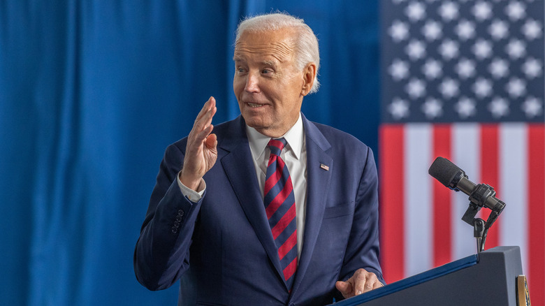 Former president Joe Biden at the International African-American Museum