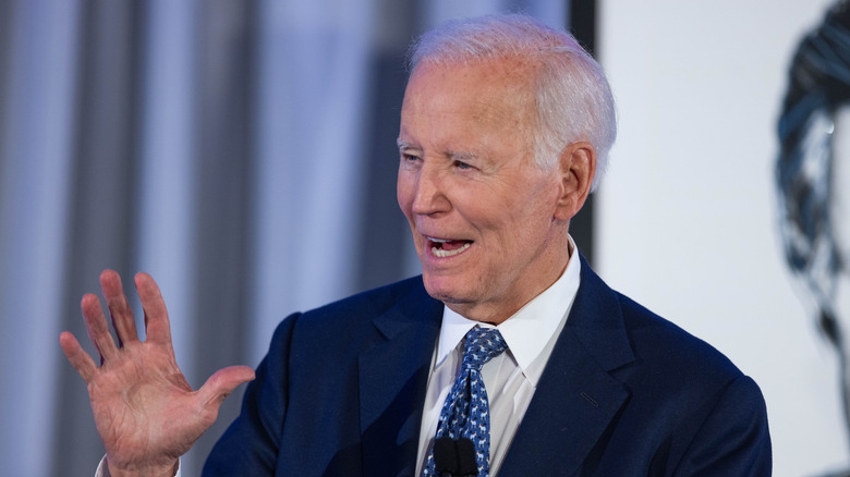 Joe Biden giving a speech