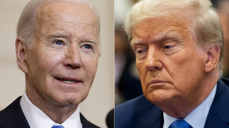 Left: Joe Biden, Right: Donald Trump