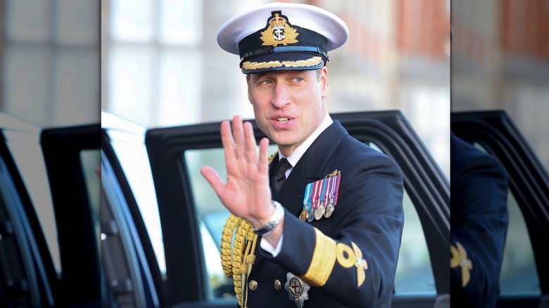 Prince William waving