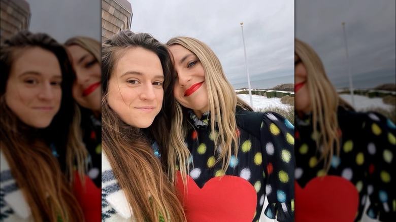 Stephanie McCaffrey and Erin Robertson smile for a selfie