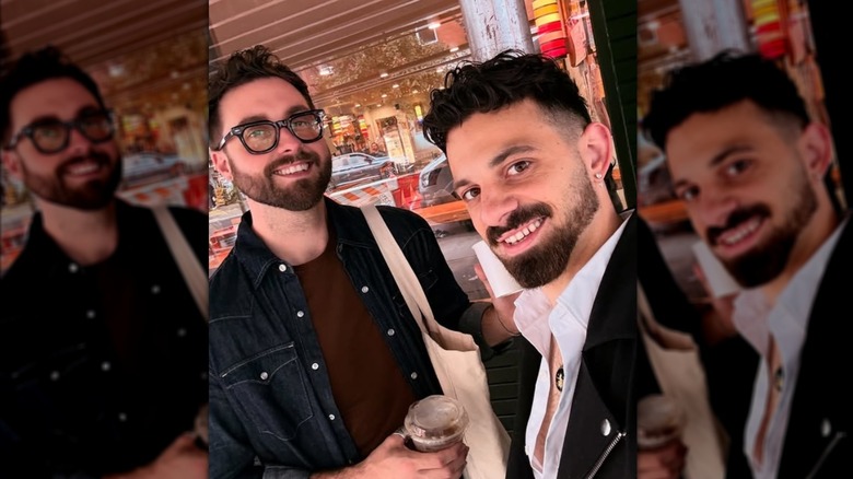 Gunnar Deatherage and Christopher Minafo smile for a selfie