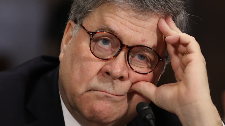 Bill Barr looks despondent