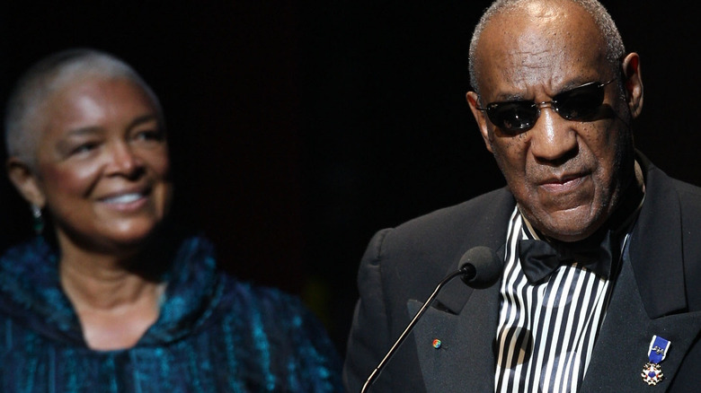 Bill Cosby and Camille Cosby smiling 