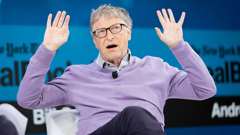 Bill Gates speaks onstage at 2019 New York Times Dealbook on November 06, 2019 in New York City.