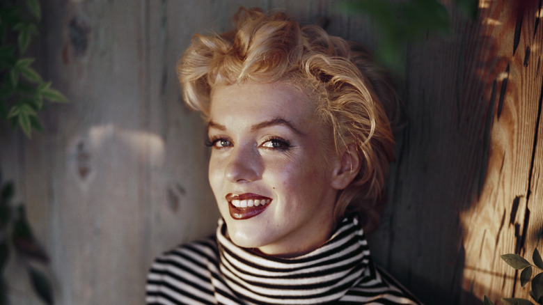 Marilyn Monroe smiling. 