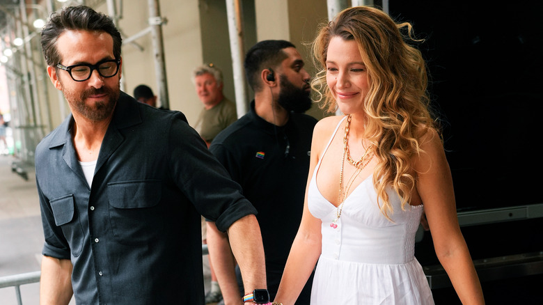 Ryan Reynolds and Blake Lively leaving the Beacon Hotel