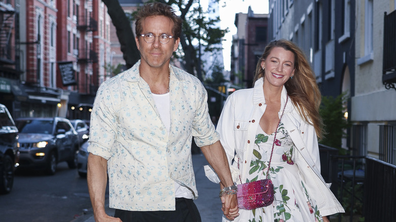 Ryan Reynolds and Blake Lively in New York City wearing white