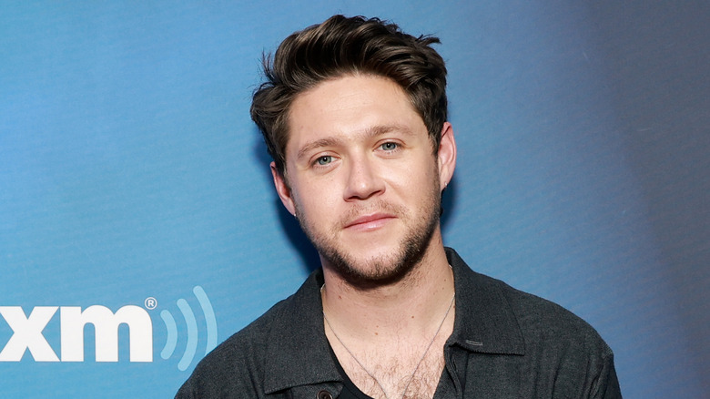Niall Horan smiling at event