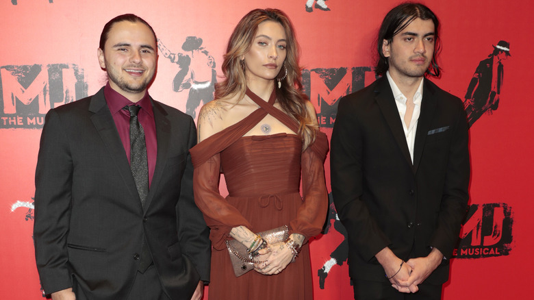 Prince Jackson, Paris Jackson, and Bigi Jackson in London