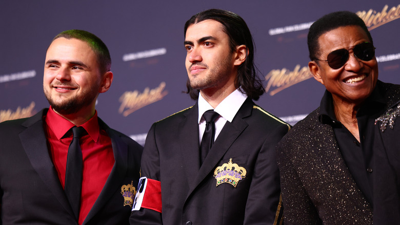 Prince Jackson, Bigi Jackson, and Jackie Jackson in Berlin, Germany