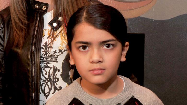 Blanket Jackson posing for a photo