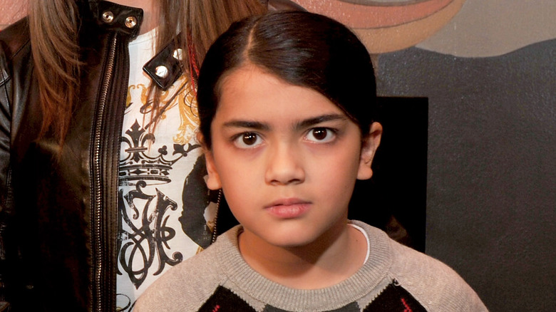 Blanket Jackson posing for a photo
