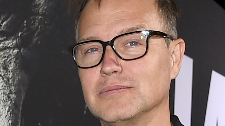 Blink-182's Mark Hoppus poses on the red carpet