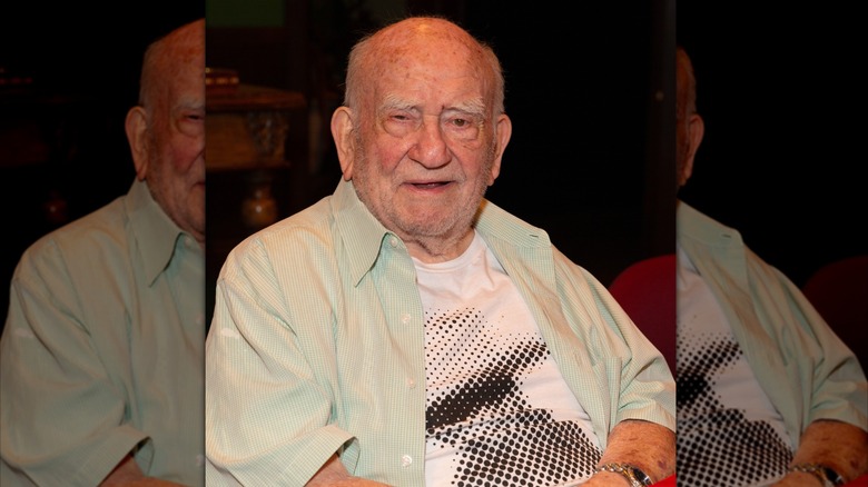 Ed Asner attends a function in 2021