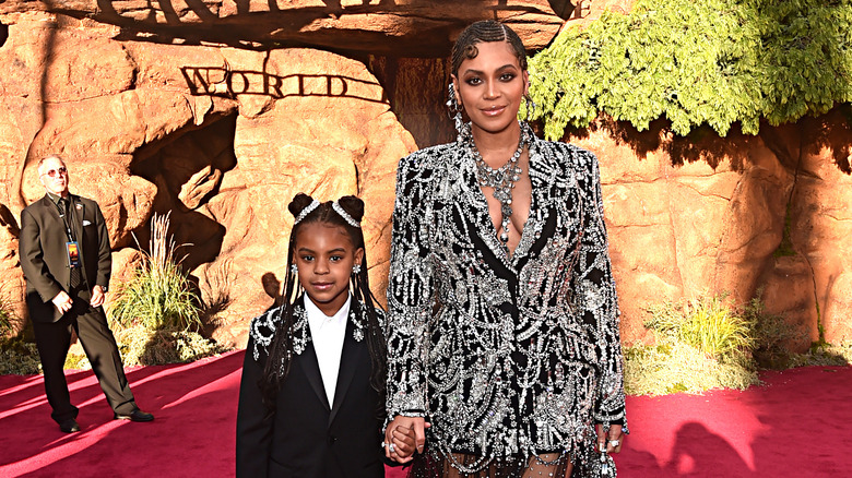 Blue Ivy Carter and Beyoncé