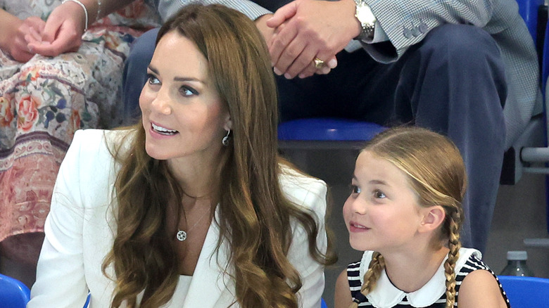 Kate Middleton and Princess Charlotte Commonwealth Games 2022