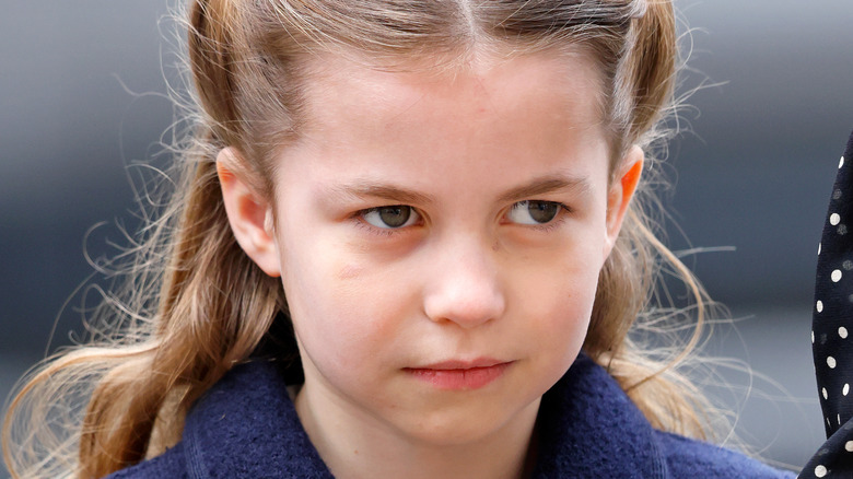 Princess Charlotte at Philip's memorial