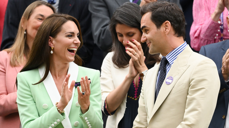 Kate Middleton and Roger Federer