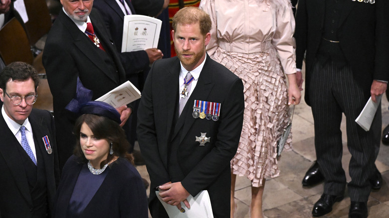 Prince Harry wearing medals