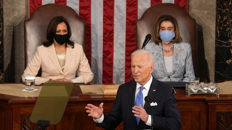 Joe Biden speaks to Congress