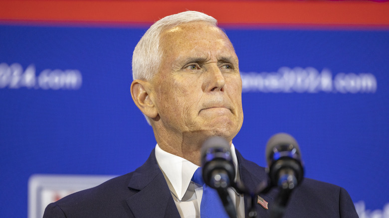 Mike Pence frowning