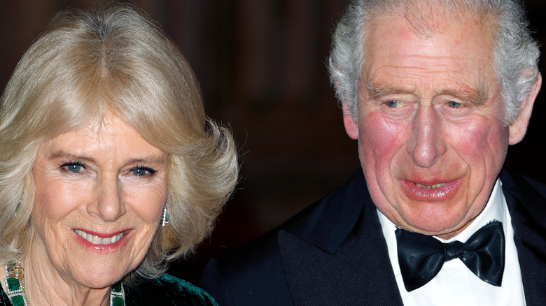 Camilla Parker-Bowles and Prince Charles sitting together