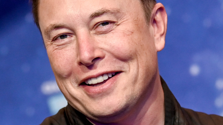 Elon Musk smiling