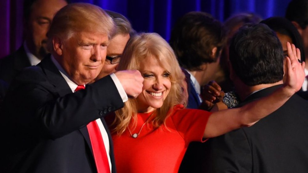 Kellyanne Conway and Donald Trump