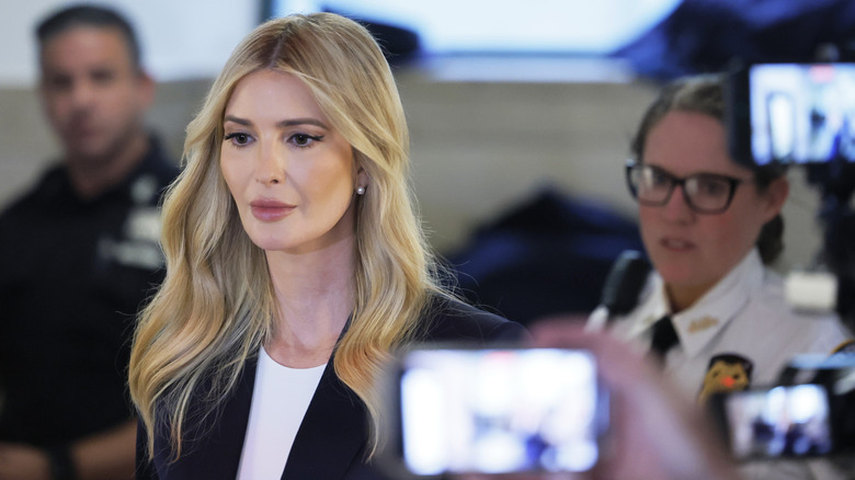 Ivanka Trump arriving in court to testify