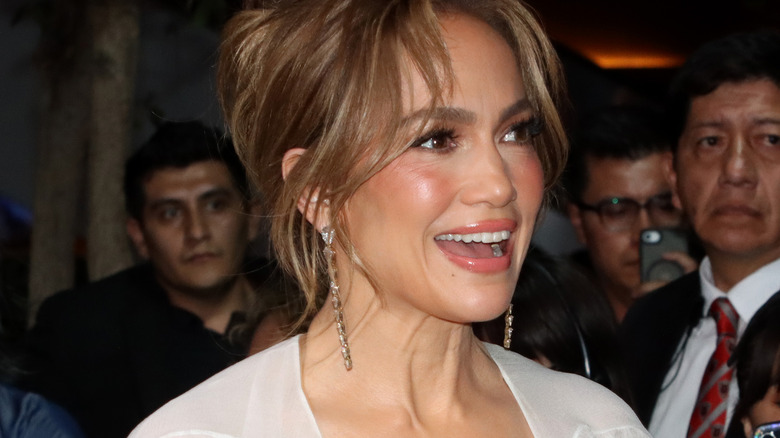 Jennifer Lopez smiling