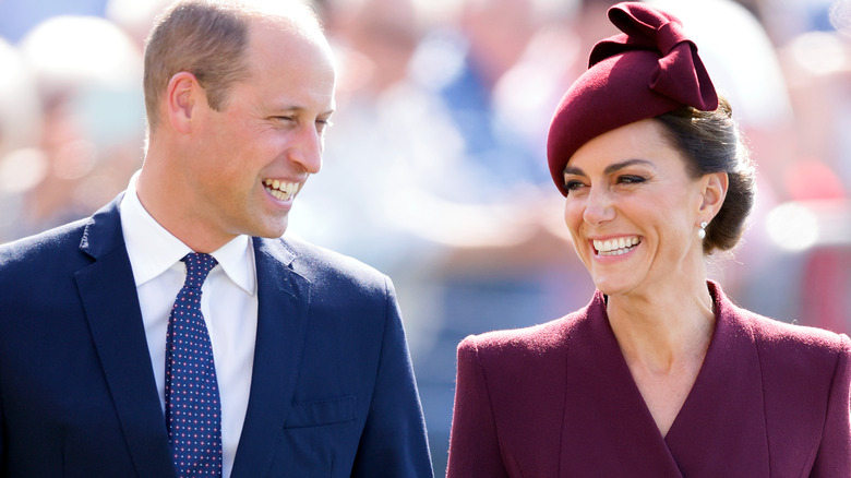 Prince William and Kate Middleton smiling