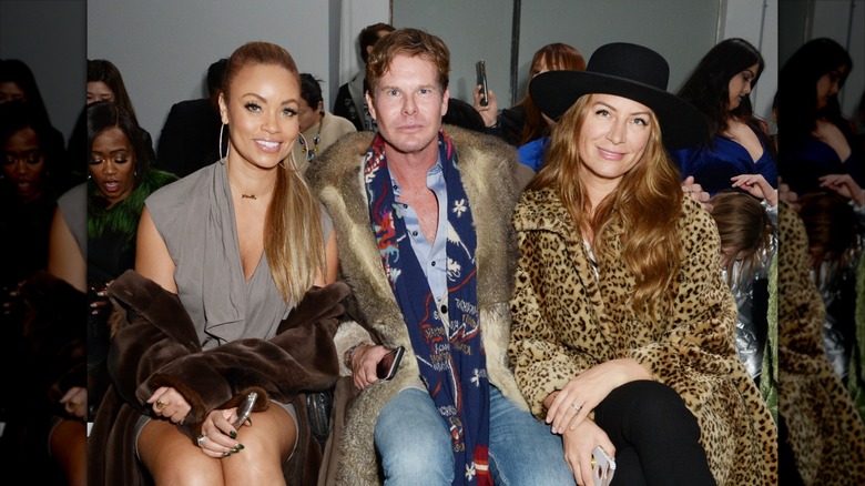 Gizelle Bryant, Philip Tabor, and Genevieve Gorder during New York Fashion Week 2018