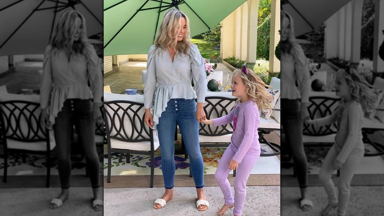 Grace Mitchell with her daughter