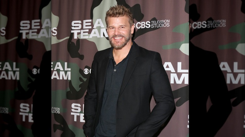David Boreanaz at a screening of "SEAL Team" in 2020