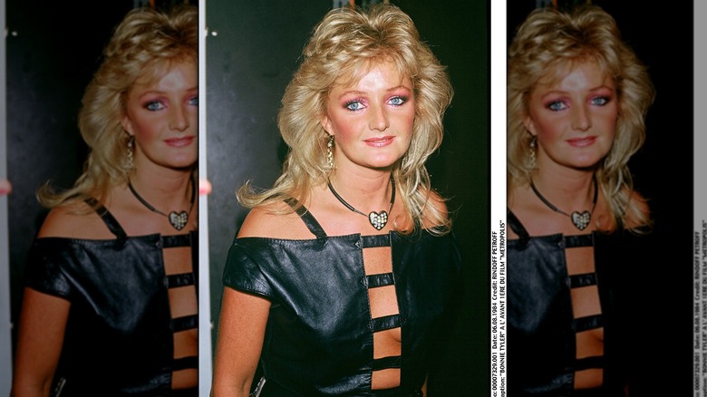 Bonnie Tyler at Metropolis film preview leather top