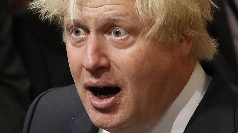 Boris Johnson looking shocked