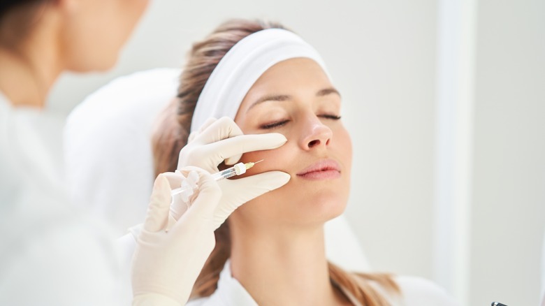 woman getting Botox