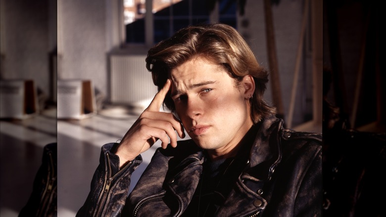 Brad Pitt poses for a portrait in 1988