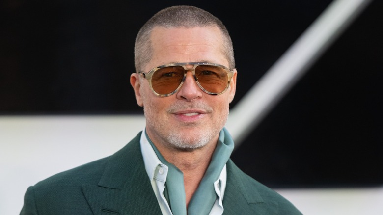 Brad Pitt at the 2025 premiere of "F1"