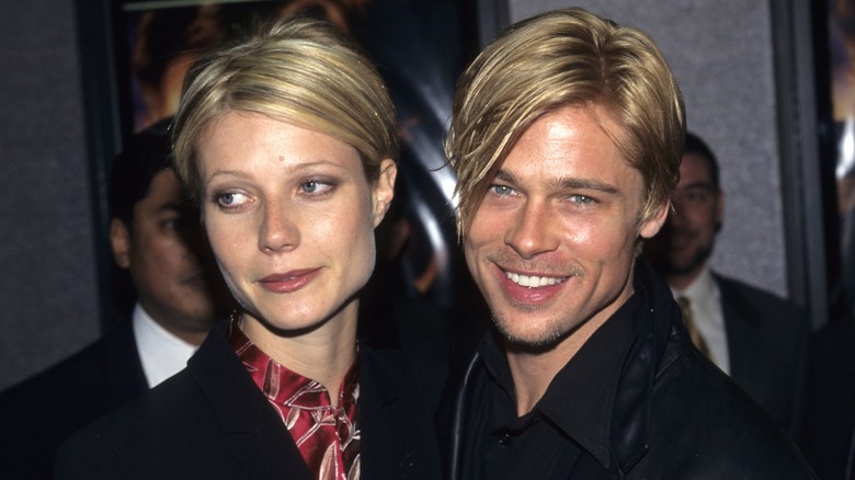 Gwyneth Paltrow & Brad Pitt at a red carpet event in 1997