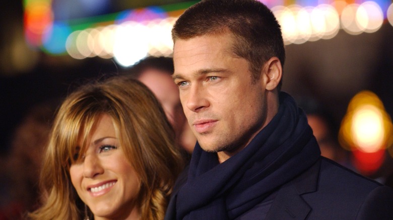 Jennifer Aniston & Brad Pitt at the 2004 premiere of "Along Came Polly"
